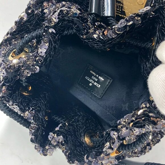 LOUIS VUITTON M40323 Mini no Erococo Hand Bag Shoulder Bag Noir Black - Picture 13 of 15